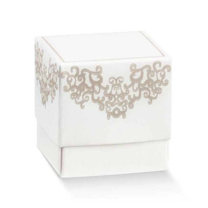 Scatolina Portaconfetti - Cubo Petalo - Chantilly