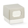 Scatolina Portaconfetti - Cubo Millerighe - Tortora