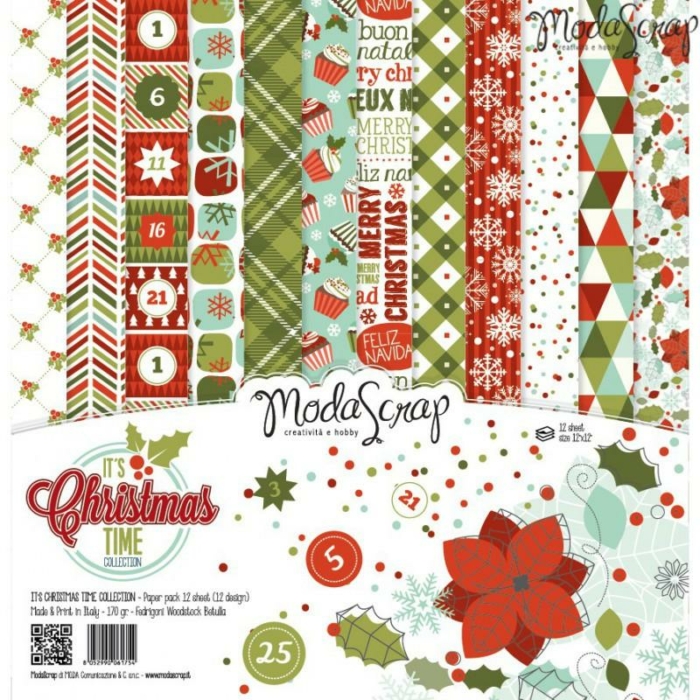 Paper Pack -  It's Christmas Time - 12x12"