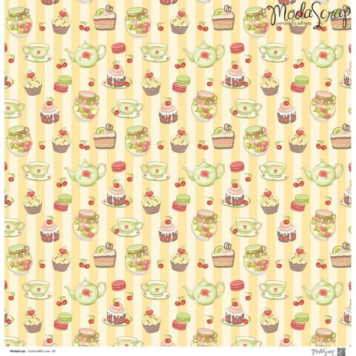 Paper Pack – Cucina With Love – 12×12″ - immagine 8