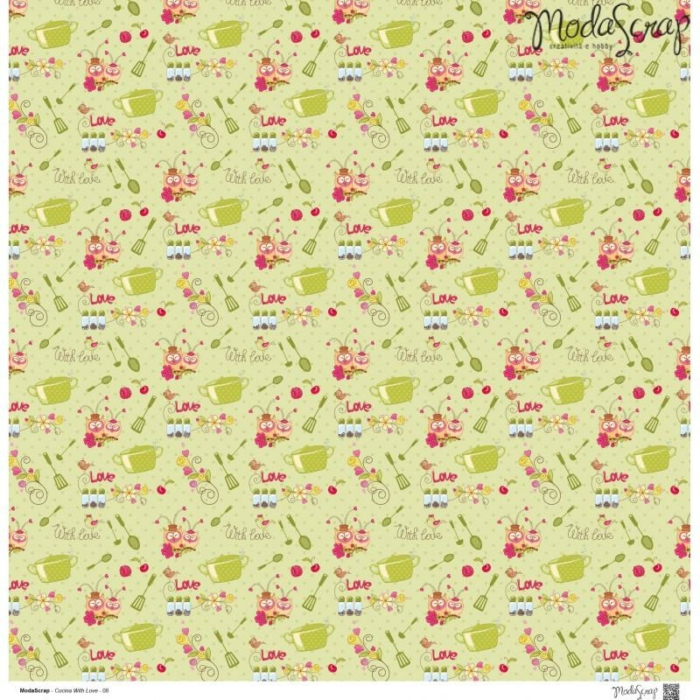 Paper Pack – Cucina With Love – 12×12″ - immagine 10