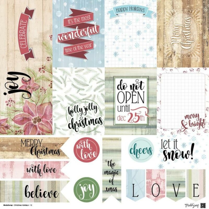 Paper Pack – Christmas Holidays – 12×12″ - immagine 13