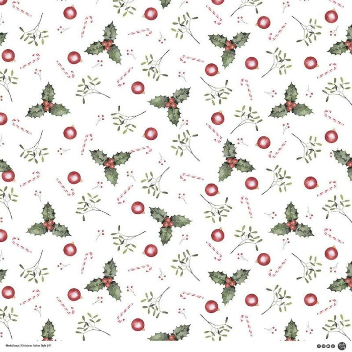 Paper Pack – Christmas Italian Style – 12×12″ - immagine 2
