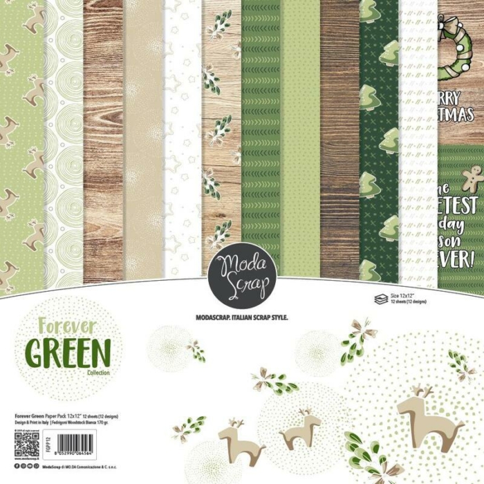 Paper Pack – Forever Green – 12×12″