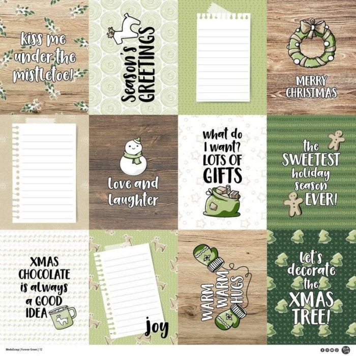 Paper Pack – Forever Green – 12×12″ - immagine 13
