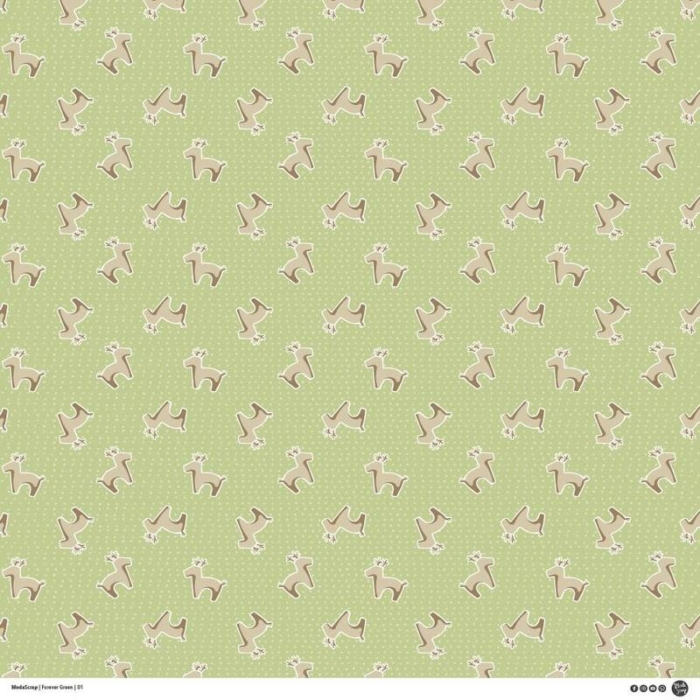 Paper Pack – Forever Green – 12×12″ - immagine 2
