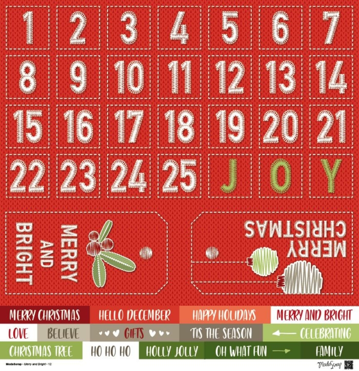 Paper Pack – Merry And Bright  – 12×12″ - immagine 13