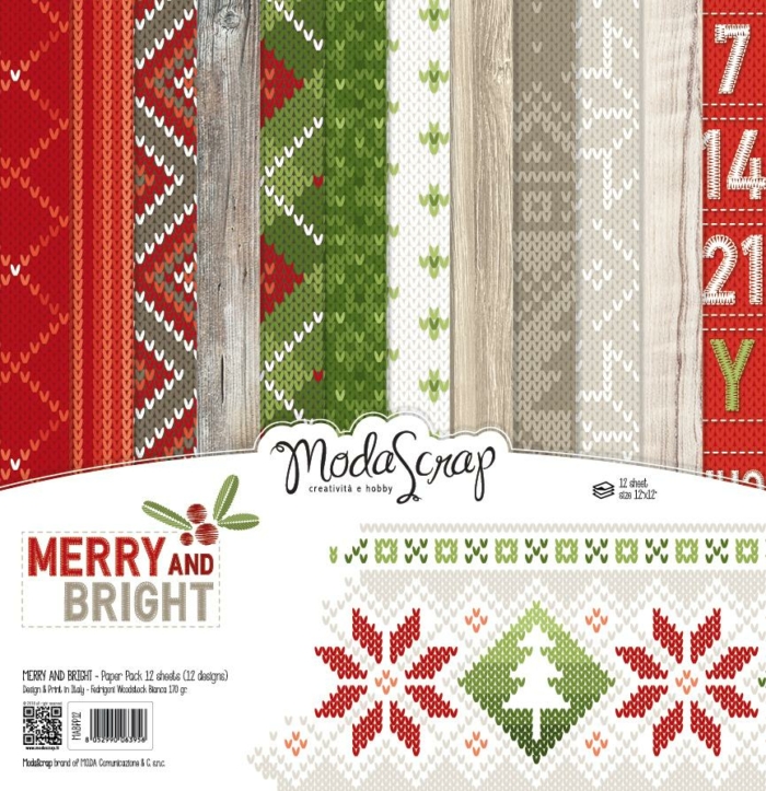 Paper Pack – Merry And Bright  – 12×12″