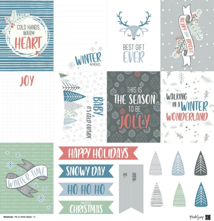 Paper Pack – The Icy Winter Season – 12×12″ - immagine 13
