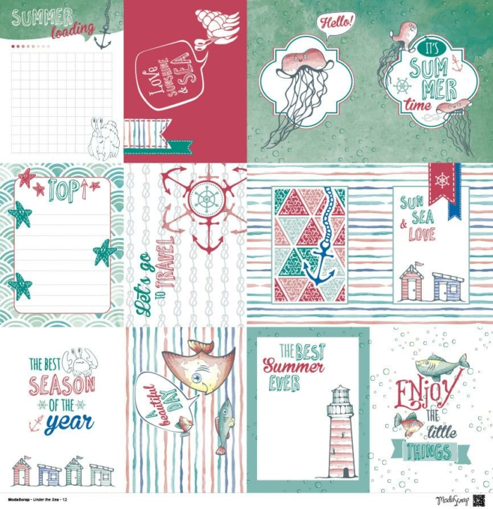 Paper Pack – Under The Sea – 12×12″ - immagine 13