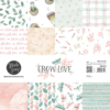 Paper Pack – Grow White Love – 12×12″