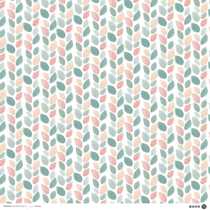Paper Pack – Grow White Love – 12×12″ - immagine 11