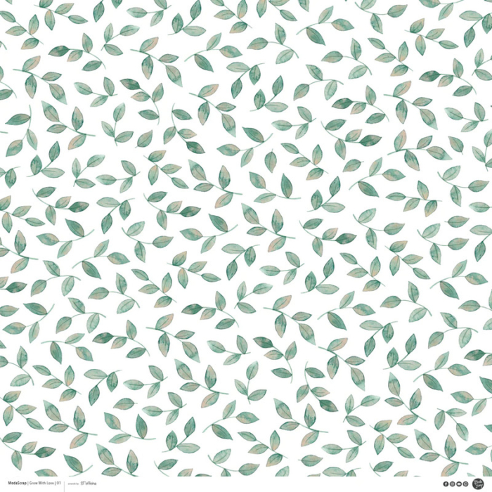 Paper Pack – Grow White Love – 12×12″ - immagine 2
