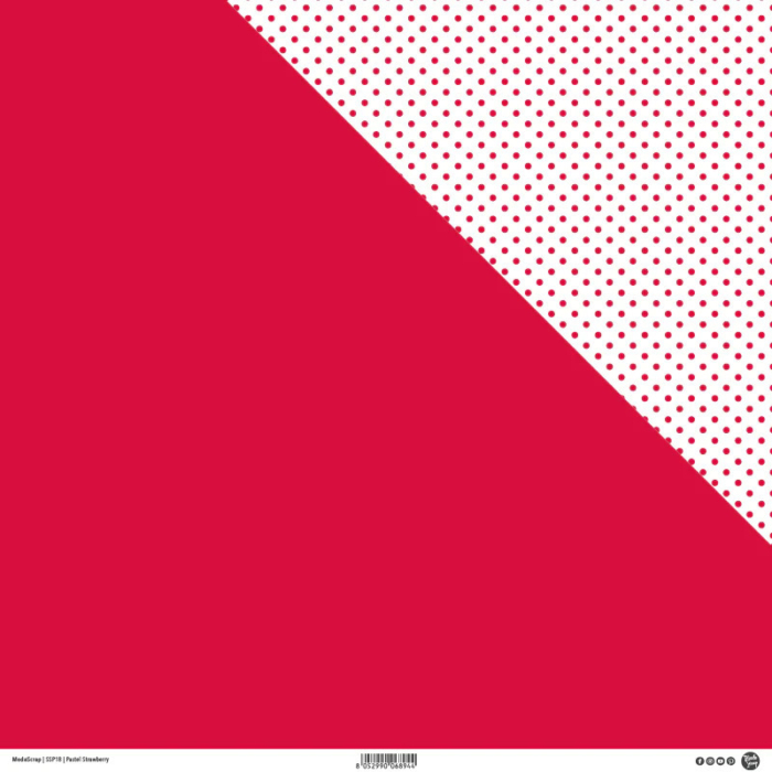 Carta Double Face - Pastel Strawberry