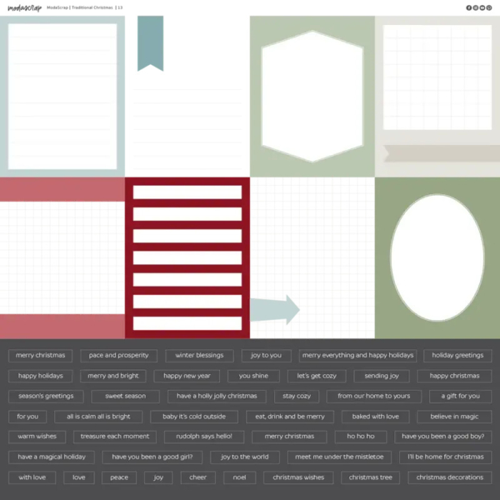 Paper Pack - Traditional Christmas - 12"x12" - immagine 14