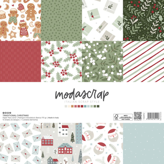 Paper Pack - Traditional Christmas - 12"x12"