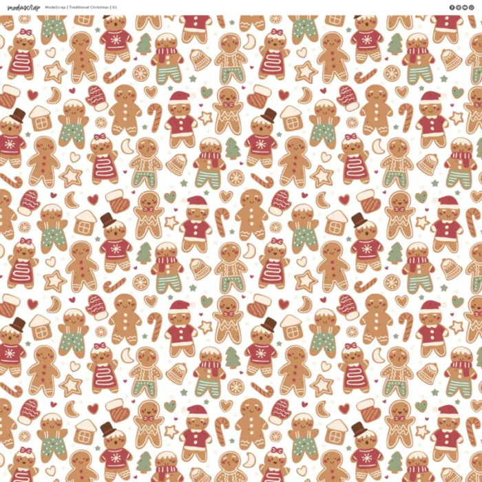 Paper Pack - Traditional Christmas - 12"x12" - immagine 2